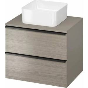 Cersanit Окачен шкаф за плот, сив дъб, 60 см, Cersanit Virgo (S522-023)