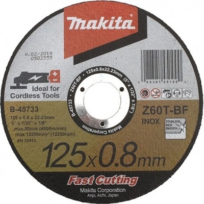 MAKITA kotúč rezný nerez 125x0.8x22.23 mm B-46953