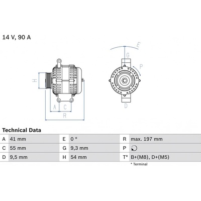 Alternátor BOSCH 0 986 048 771