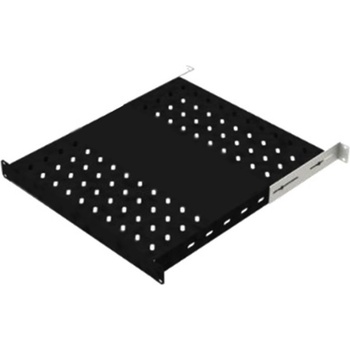GUNKO Усилена фиксирана тава за шкаф с 800 мм дълбочина, 1u, черна (bpablrksr80hd)