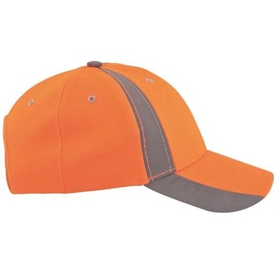 Čiapka so šiltom hi viz s reflex. pruhom TWINKLE Oranžová