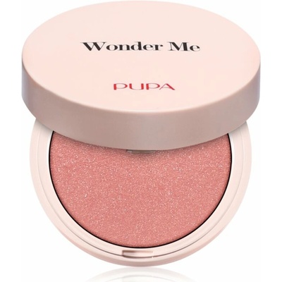 PUPA Milano Wonder Me Natural Effect Blush kompaktná lícenka pre prirodzený vzhľad 003 That's Hot Radiant 4 g