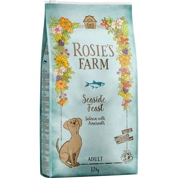 Rosie's Farm 12кг Adult Rosie's Farm, суха храна за кучета- сьомга със сладки картофи и амарант