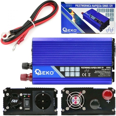 Geko 12/230V 500W/1000W, čistá sinusovka G17012