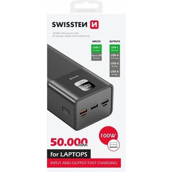 Swissten Power Line 50000mAh 100W černá 22013942