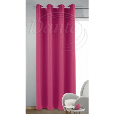 Kroužkovaný závěs Dimout Uni 549 tmavě růžový - 245 x 140 cm