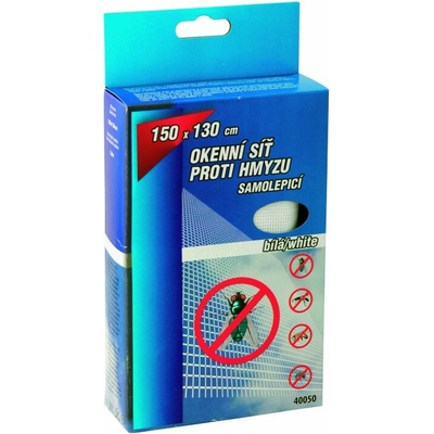 Sada okenná sieť 75x220cm biela suchý zips 5.8m, 2ks v balení