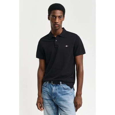 Gant polokošela Reg Shield SS Pique Polo čierna