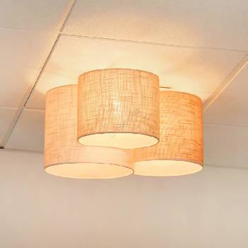 Brilagi - Плафон SNAKE 3xE27/15W/230V сив/кремав (BG1263)