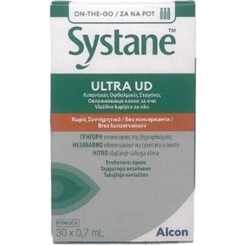 Alcon Овлажняващи капки за очи монодози, Alcon Systane Ultra 30 single use containers 0.7 ml