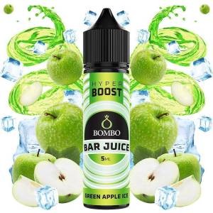 Bombo Bar Juice Hyper Boost Green Apple Ice 5ml/60ml - boombvaping - 13,67 лв