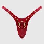Strap On Me Leatherette Harness Fabulous One Size Red Glossy