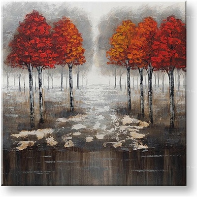 Maľovaný obraz na stenu STROMY 70x70 cm - 70×70 cm / Klasický 2 cm