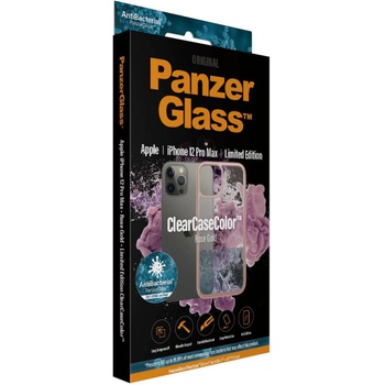 Panzer Гръб PanzerGlass за IPhone 12 Pro Max, ClearCase - Rose Gold рамка (5711724002755)