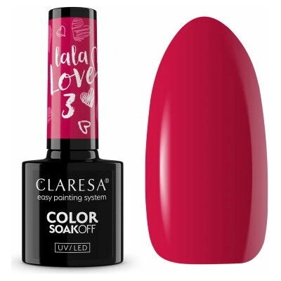 Claresa gél lak LA LA LOVE 3 malinovo-bordový 5 ml