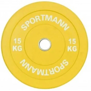 Sportmann 15 kg 51 mm yellow