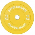 Sportmann 15 kg 51 mm yellow