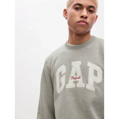 GAP CrewNECK Logo mikina tmavě šedá