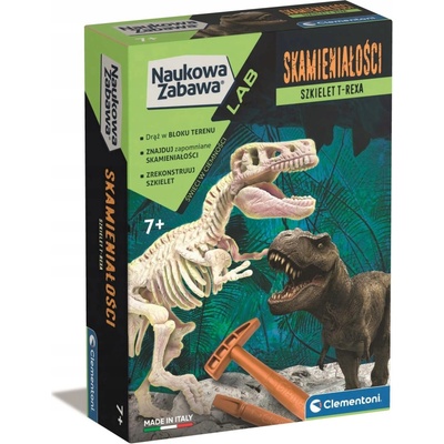 Clementoni Kreatívna sada fosílie T Rex Fluo 50858 CLM