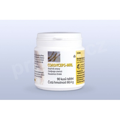 Cordyceps sinensis 90 tabliet po 500 mg sušenej huby