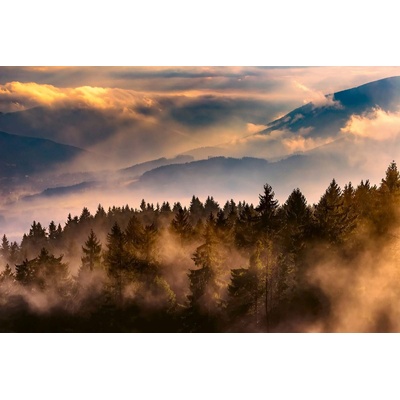 DIMEX ART Флизелинов фототапет пейзаж от мъгла 375 x 250 см