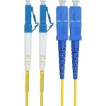 Conneu LC-SC симплексна пач корда, сингълмод OS2, 2 мм. , жълта, Conneu (7.0 м) (CNFJ-LCSCOS2SYE2mm-7)