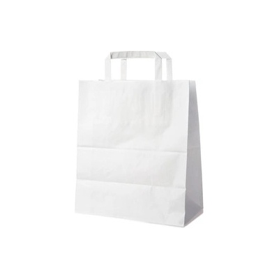 Wimex Papierová taška biela 26+14 x 32 cm, 50 ks