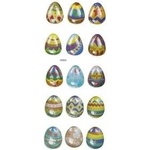 TITANUM Convex stickers Easter eggs 15pcs