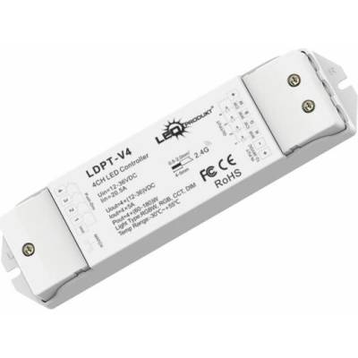 LEDprodukt LED RGB/ RGB-W/ DUAL-WHITE prijímač V4 RF 2,4GHz 20A