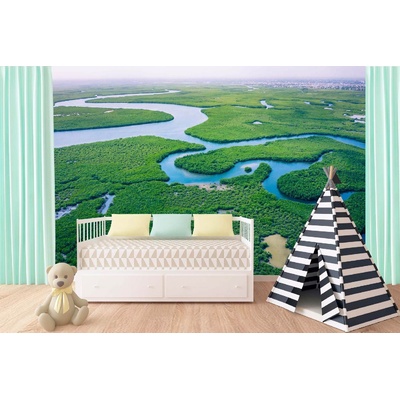 DIMEX ART Самозалепваща се флизелинова фототапета мангрови гори 375 x 250 см