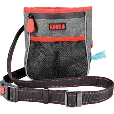 KONG taška na pamlsky, černá červená D 19 x Š 20,5 x V 4,5 cm