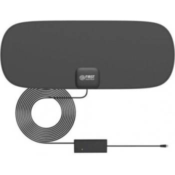 FIRST Тънка вътрешна телевизионна антена с усилвател и USB First Austria FA-3101, 16 x 40 cm (FA-3101)