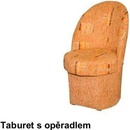 Taburet s opěradlem Lempert