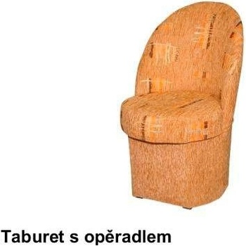 Taburet s opěradlem Lempert