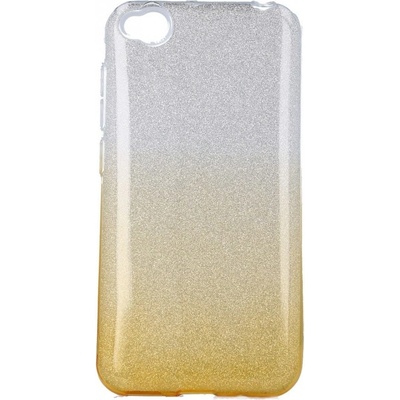 TopQ Xiaomi Redmi Go glitter stříbrno-oranžový 41574