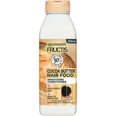 Garnier Fructis Hair Food Cocoa Butter Smoothing Conditioner 350 ml възстановяващ балсам за суха и къдрава коса за жени