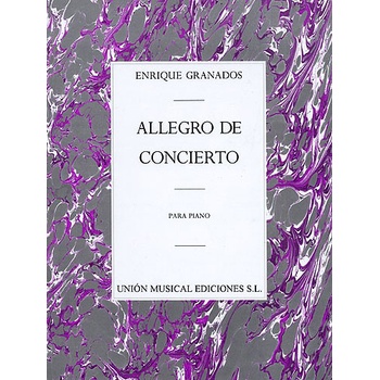 Unión Musical Ediciones Noty pro piano Allegro De Concierto