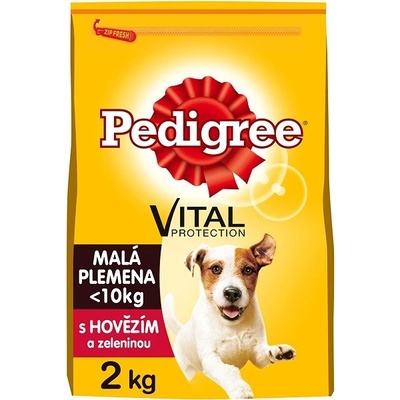 Pedigree hovězí se zeleninou pro dospělé psy malých plemen 2 kg