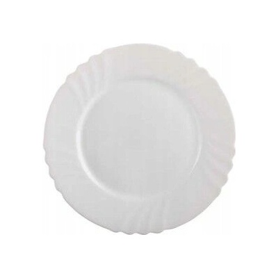 Plochý talíř Ebro Bormioli Rocco 25 cm bílé tvrzené sklo Opal glass