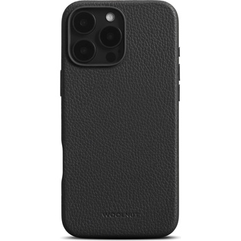 WOOLnut Leather Case for iPhone 16 Pro Max - Black (K-WN-IP16PM-C-2922-BK)