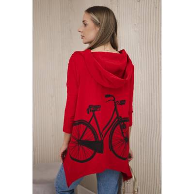 Kesi Cycling print sweatshirt red
