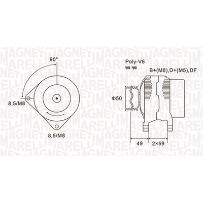 generátor MAGNETI MARELLI 063731147010