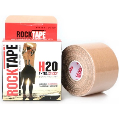 RockTape H2O kineziologický tejp béžová 5 cm x 5 m
