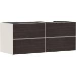 Hansgrohe Xevolos E - Шкафче за умивалник 137x56x55 см, 4 чекмеджета, матово бежово/тъмен дъб 54240730 (54240730)