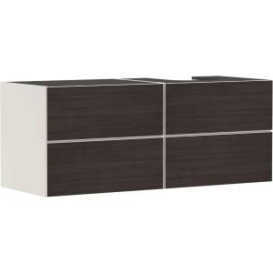 Hansgrohe Xevolos E - Шкафче за умивалник 137x56x55 см, 4 чекмеджета, матово бежово/тъмен дъб 54240730 (54240730)