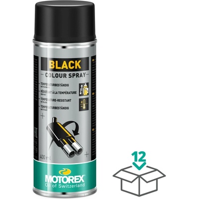 Motorex Color Spray teplotně odolná 400 ml černá
