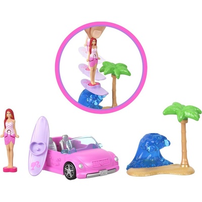 Barbie MINI BARBIELAND DOPRAVNÍ PROSTŘEDKY PLÁŽOVÝ KABRIOLET