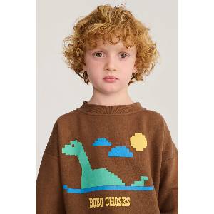 Bobo Choses суичър за деца от памук Lake Monster (226AC034)