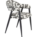 Dutchbone Miyo kov a polyester černobílá 1100613