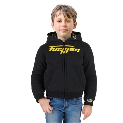 Dětská mikina na motorku Furygan Luxio Kid černo-žlutá